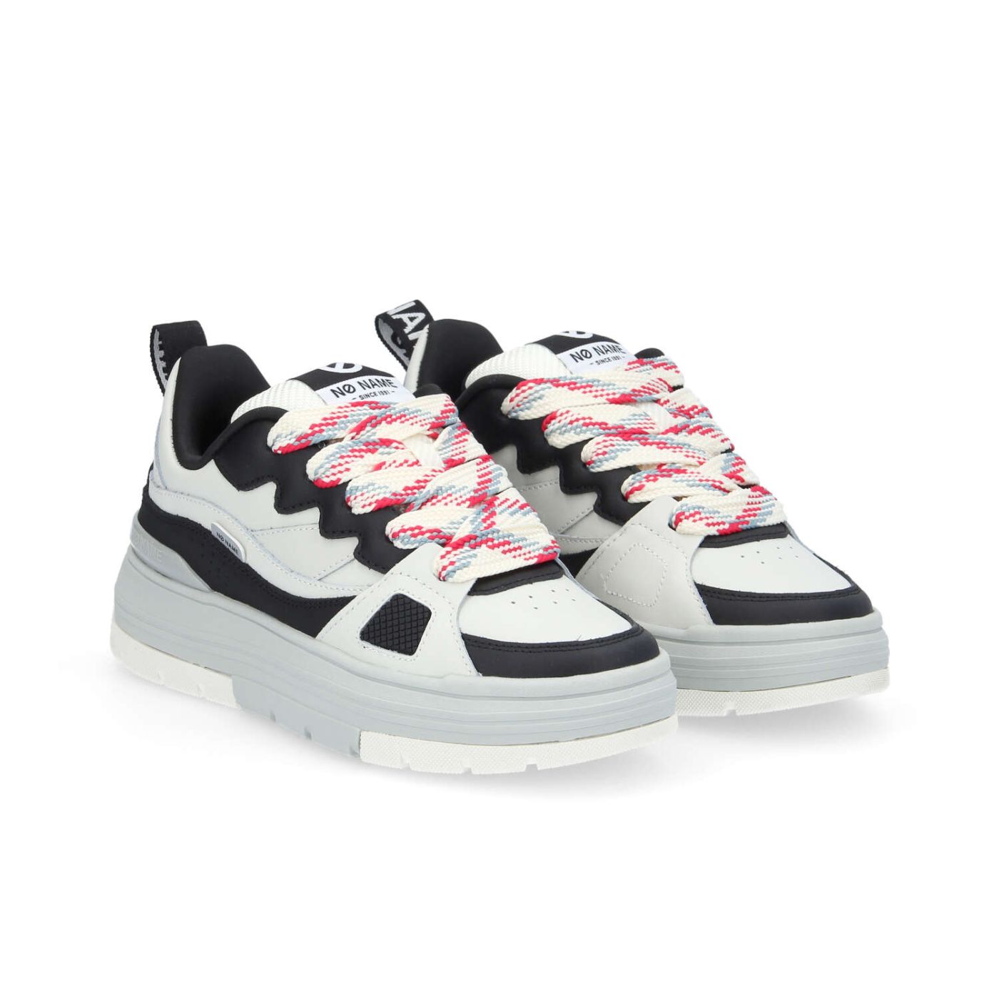 NOLLIE SNEAKER W  -  NAPPA/NUB/NAPPA  - BIANCO SPORCO/NERO